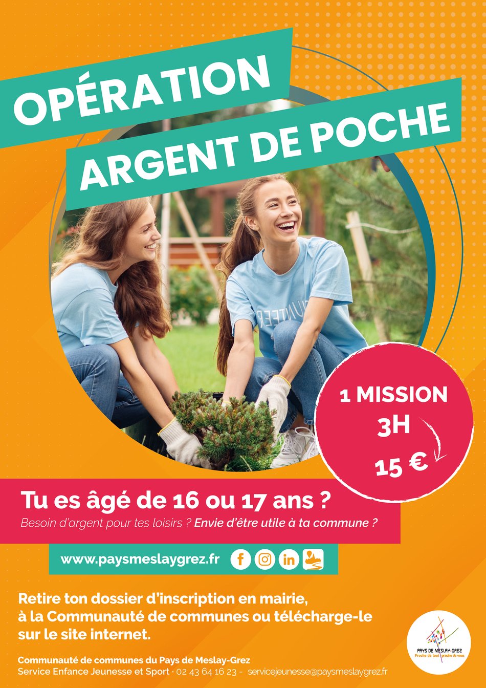 Chantiers Argent de poche : inscriptions en cours pour l'été
